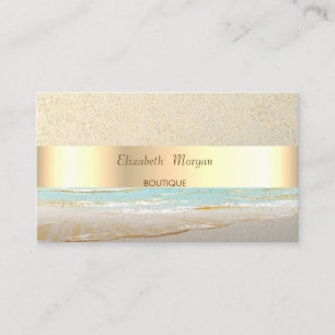 Tarjeta De Visita Profesional Moderno, Confetti de oro, Stripe