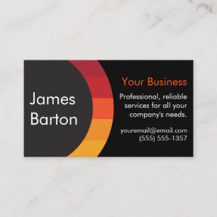 Tarjeta De Visita Profesional moderno de la pendiente simple