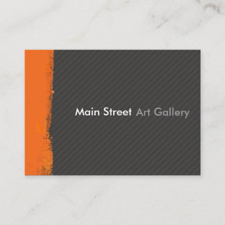 Tarjeta De Visita Profesional moderno de la pincelada abstracta de