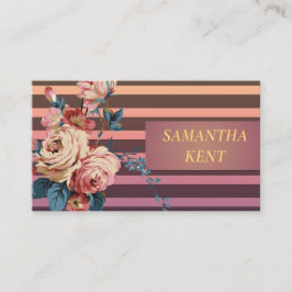 Tarjeta De Visita Profesional Moderno dulce floral