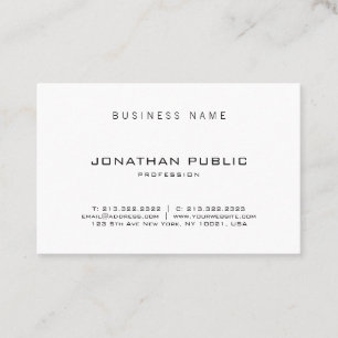 Tarjeta De Visita Profesional moderno elegante del diseño de