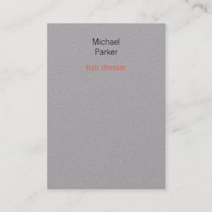 Tarjeta De Visita Profesional Moderno Elegante Minimalista Gris Gran