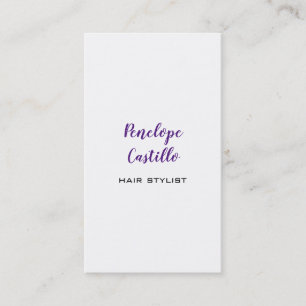 Tarjeta De Visita Profesional Moderno Hair Stylist