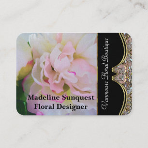 Tarjeta De Visita Profesional moderno hermoso del sentido de la flor