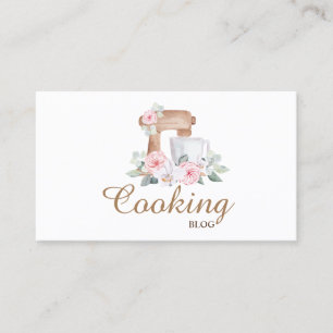 Tarjeta De Visita Profesional, Moderno,Mezclador de flores,Cocina Bl
