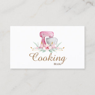 Tarjeta De Visita Profesional, Moderno, Mezclador, Flor, Cocina