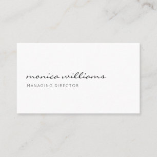Tarjeta De Visita Profesional moderno minimalista