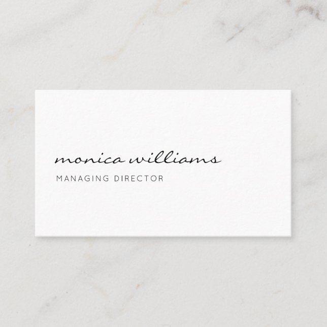 Tarjeta De Visita Profesional moderno minimalista (Anverso)