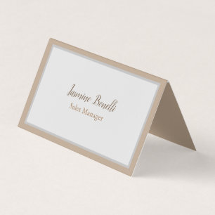 Tarjeta De Visita Profesional moderno Minimalista