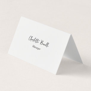Tarjeta De Visita Profesional moderno Minimalista