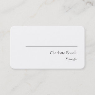 Tarjeta De Visita Profesional moderno Minimalista creativo