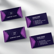 Profesional Moderno Morado Y Blanco