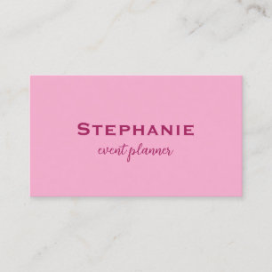 Tarjeta De Visita Profesional Moderno Rosa Colorido Femenino de Moda