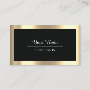 Tarjeta De Visita Profesional moderno Sencillamente minimalismo negr