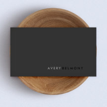 Profesional Moderno Simple Negro Minimalista