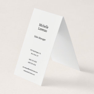 Tarjeta De Visita Profesional Moderno Simple Plano Negro & Blanco