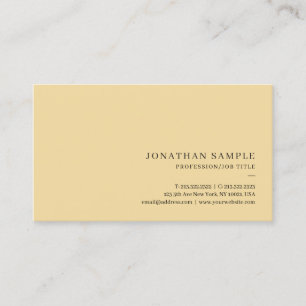 Tarjeta De Visita Profesional Moderno Simple Plantilla Elegante Oro