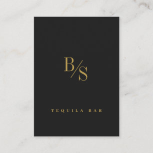 Tarjeta De Visita Profesional Moderno y Dorado Personalizado