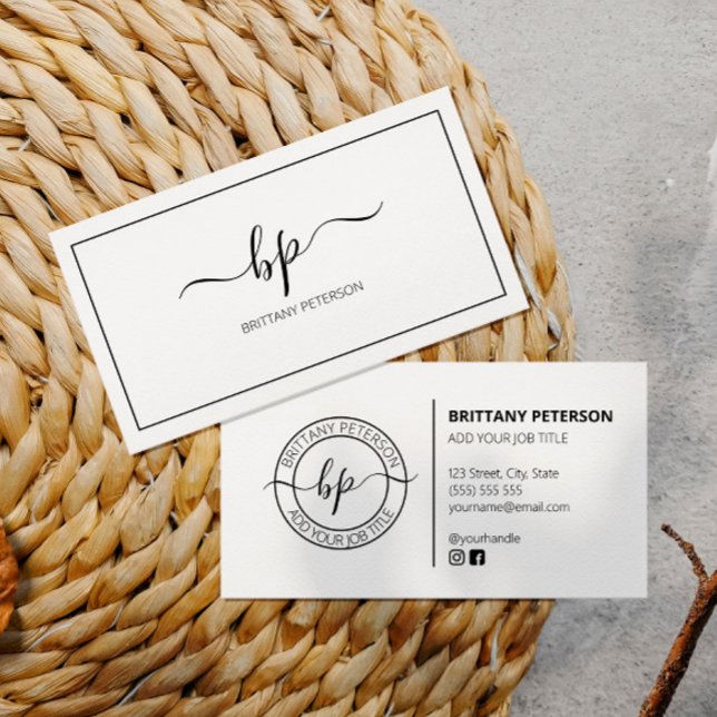 Tarjeta De Visita Profesional Moderno y Elegante Blanco Limpio (Subido por el creador)