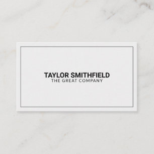 Tarjeta De Visita Profesional moderno y sencillo