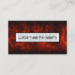 Tarjeta de visita profesional negra y roja