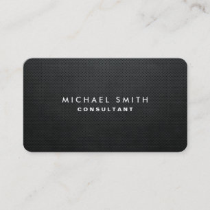 Tarjeta De Visita Profesional Negro Elegante Moderno Plano Simple