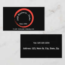 Profesional negro moderno personalizado