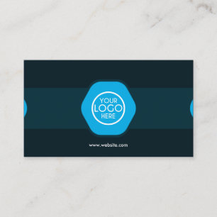 Tarjeta De Visita Profesional Negro Verde Teal Corporativo