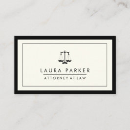 Tarjeta de visita profesional para abogado 
