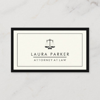 Tarjeta de visita profesional para abogado