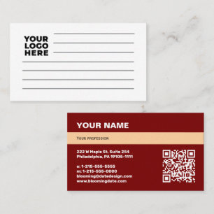 Tarjeta de Visita Profesional para Emprendedor
