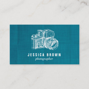 Tarjeta de visita profesional para fotógrafos de é
