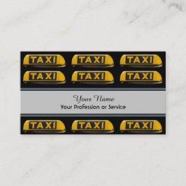 Tarjeta de visita profesional para taxistas