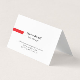 Tarjeta De Visita Profesional personalizado clásico negro y blanco