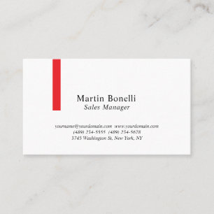 Tarjeta De Visita Profesional personalizado clásico negro y blanco