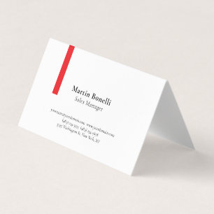 Tarjeta De Visita Profesional personalizado clásico negro y blanco