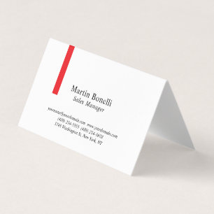Tarjeta De Visita Profesional personalizado clásico negro y blanco