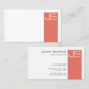 Tarjeta De Visita Profesional personalizado moderno elegante monogra
