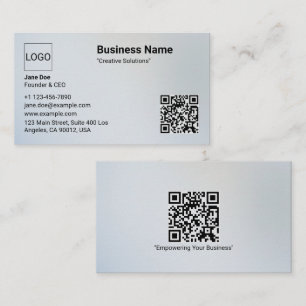 Tarjeta De Visita Profesional Personalizado Moderno Minimalista con 