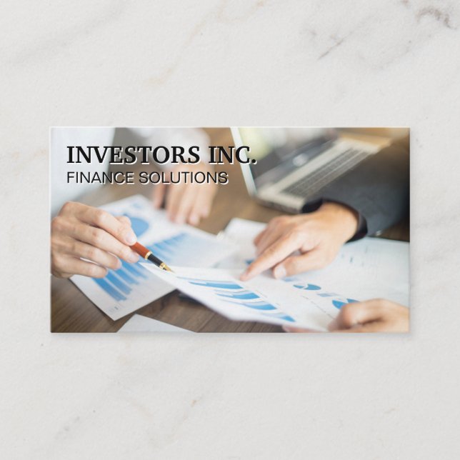 Tarjeta De Visita Profesional profesional | Financiación (Anverso)