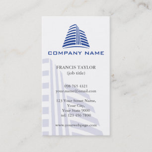 Tarjeta De Visita Profesional, propiedades inmobiliarias elegantes o