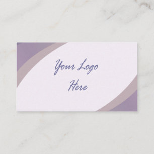 Tarjeta de visita profesional púrpura y azul