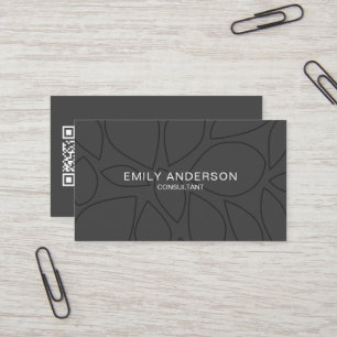 Tarjeta de visita profesional QR personalizada y m