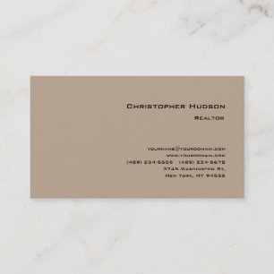 Tarjeta De Visita Profesional Realtor inmobiliaria Pastel liso