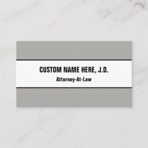 Tarjeta de visita profesional respetable y legal