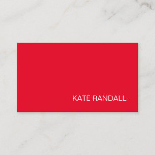 Tarjeta De Visita Profesional rojo moderno