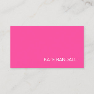 Tarjeta De Visita Profesional rosa moderno
