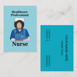 Tarjeta De Visita Profesional sanitario enfermero practicante