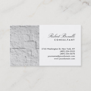 Tarjeta de visita profesional Script Wall Brick