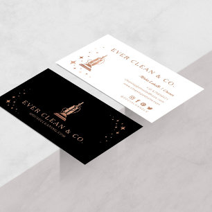 Tarjeta De Visita Profesional servicio de limpieza de aspiradora 